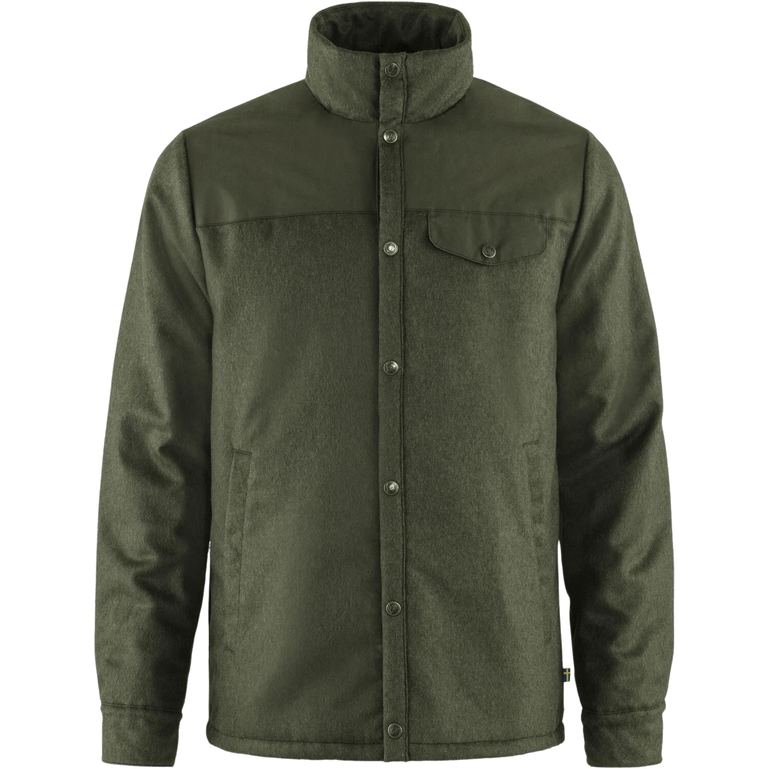 Fjallraven Canada Mens Wool Padded Jacket Lumberjack Jacket Fjallraven New Zealand