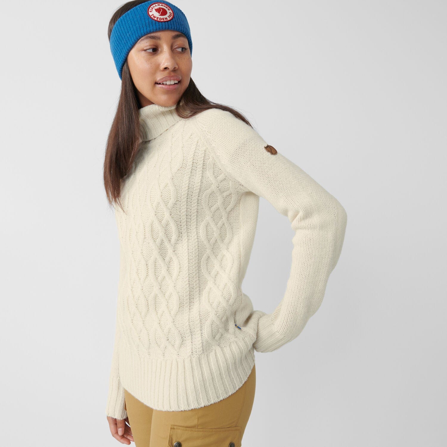 Fj llr ven Australia vik Cable Knit Roller Neck W Mid Layers