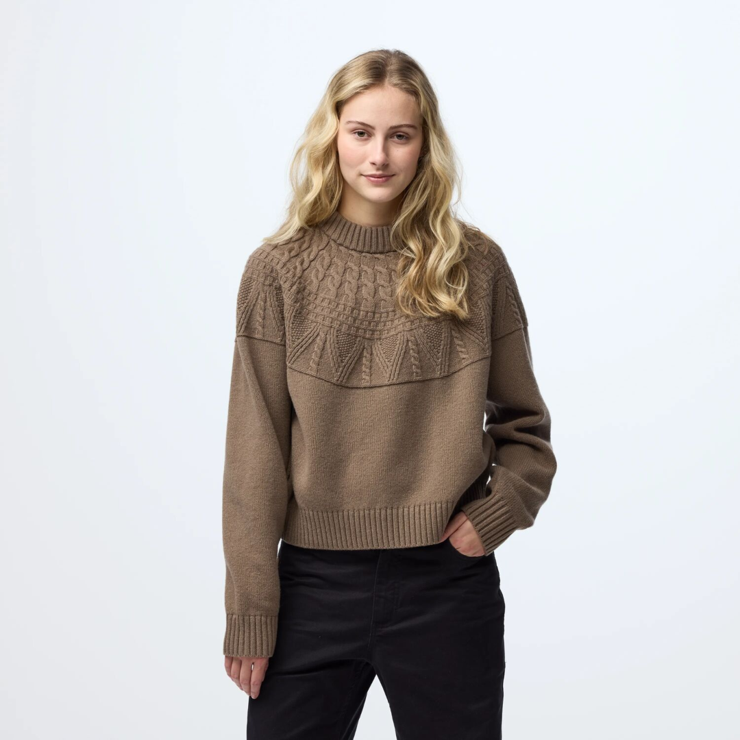 Övik Solid Jacquard Knit W