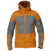 Fjällräven Keb Trekking Jacket for men- Orange and Grey