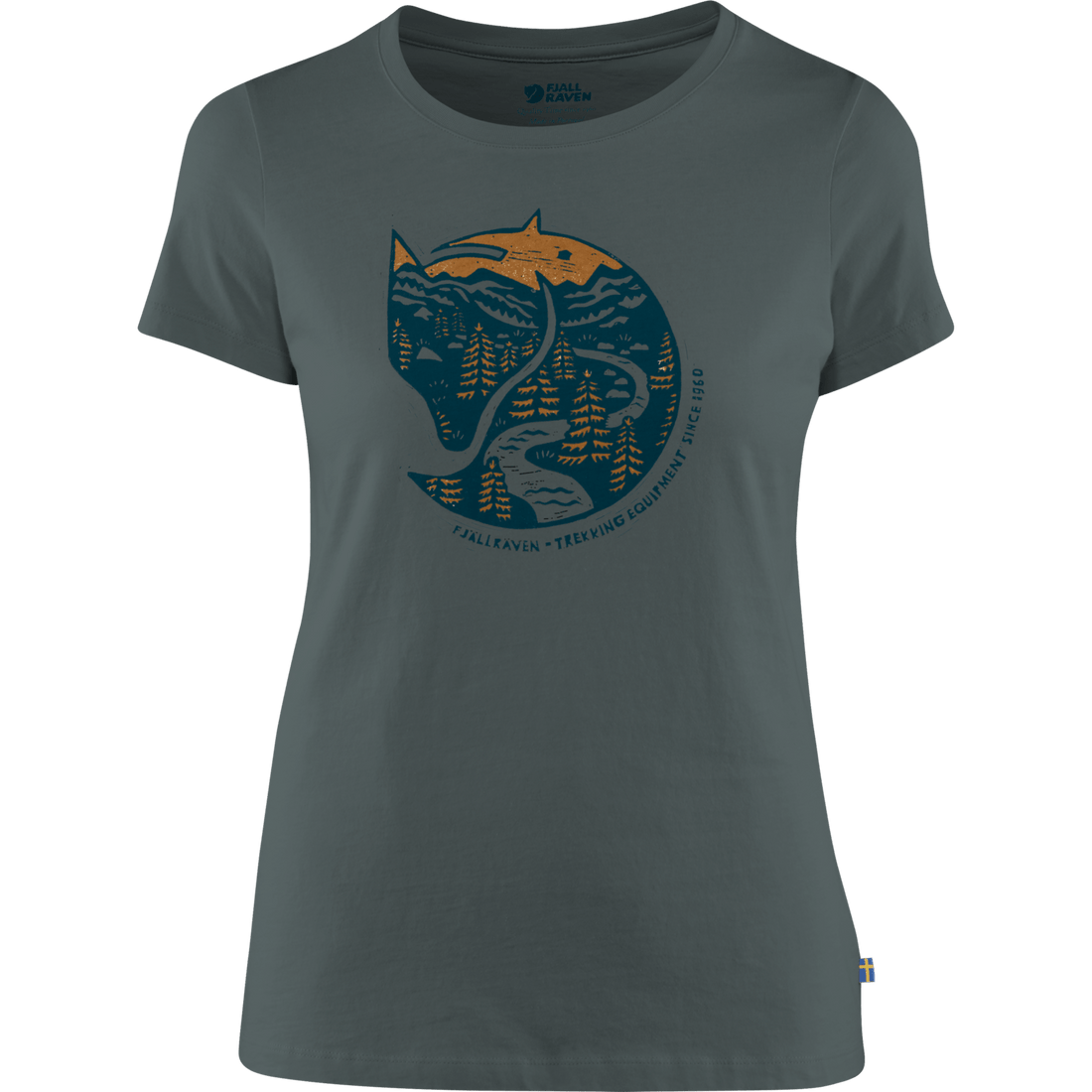 Arctic Fox Print T-Shirt W | Fjällräven Australia | Free Delivery