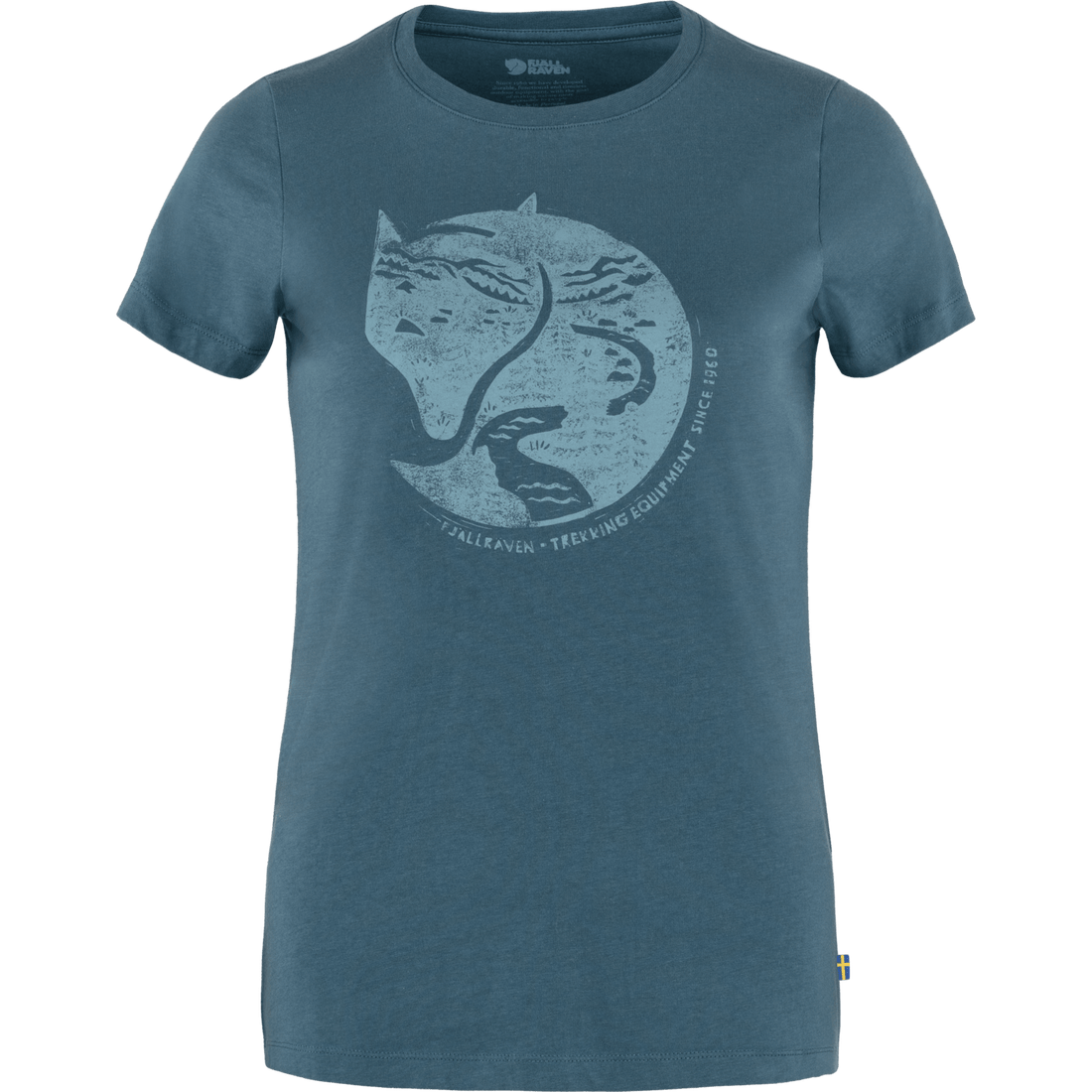 FJALLRAVEN|SHORT-SLEEVE T-SHIRTS/SLEEVELESS (Arctic Fox Fjällräven Arctic Fox Print Womens T-Shirt | Organic Cotton