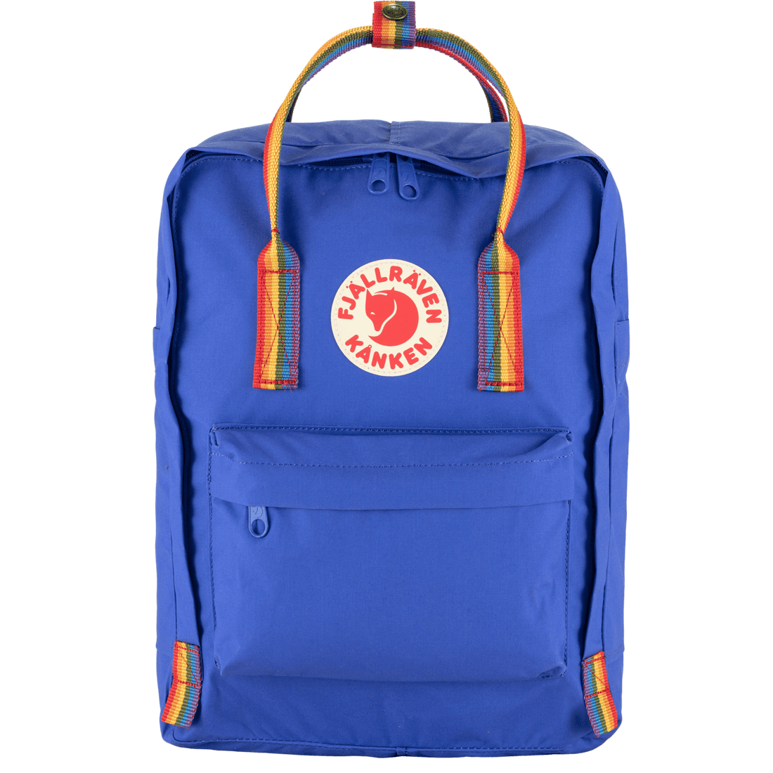 Fjallraven kanken blue and top yellow