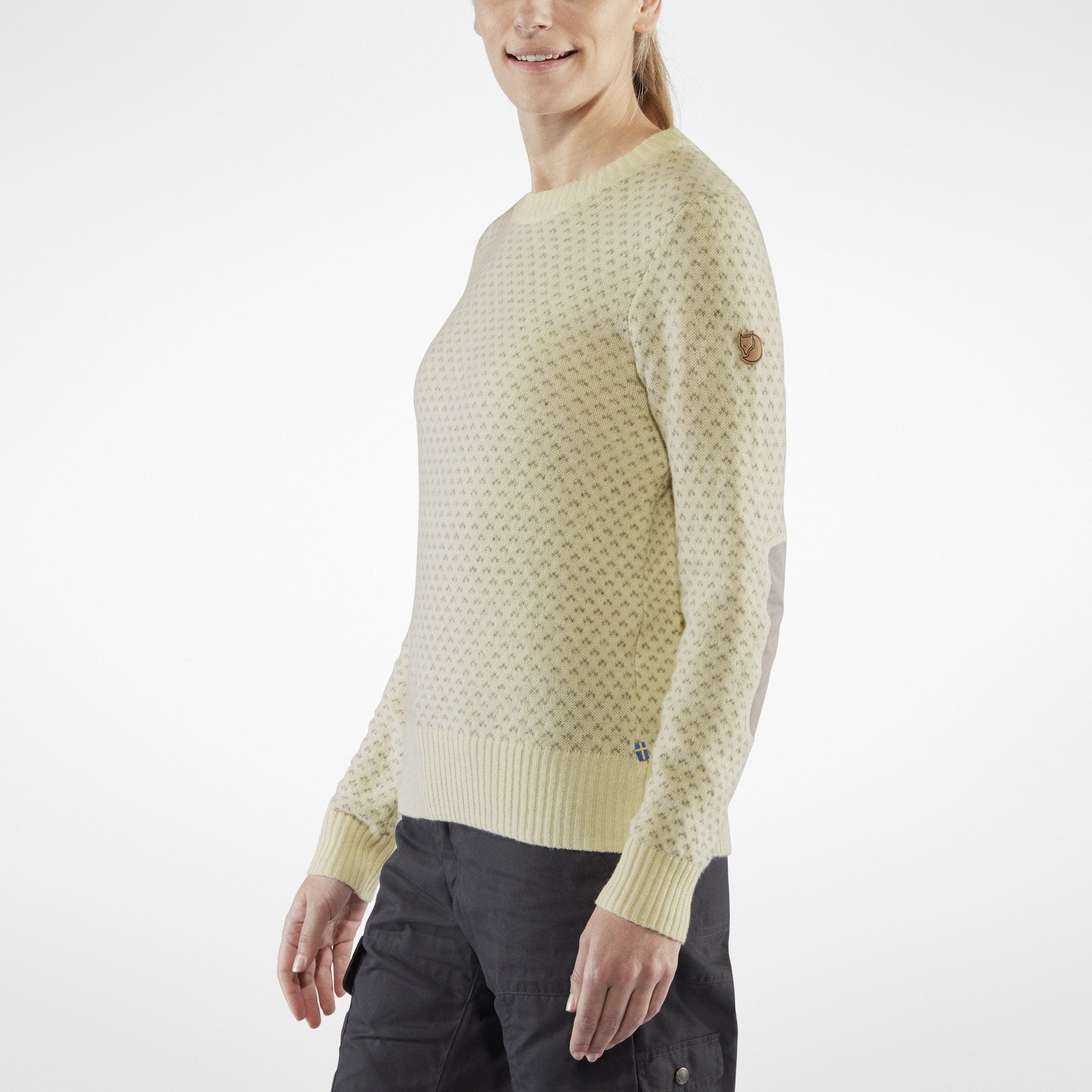 Fjällräven Övik Womens Nordic Sweater | Patterned Wool Knit Sweater ...
